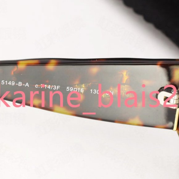 100% genuine authentic CHANEL 5149 B 714 dark havana brown sunglasses crystals - Picture 6 of 11